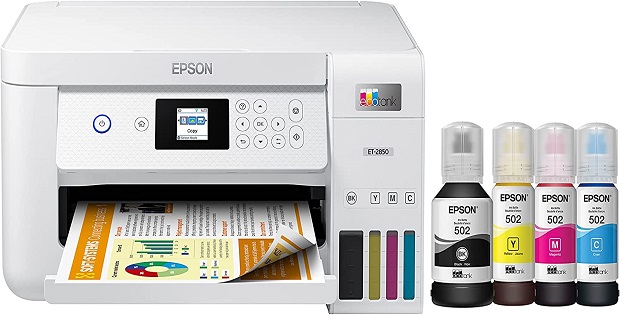 ET-2850 is the best Epson Ecotank printer for sublimation 