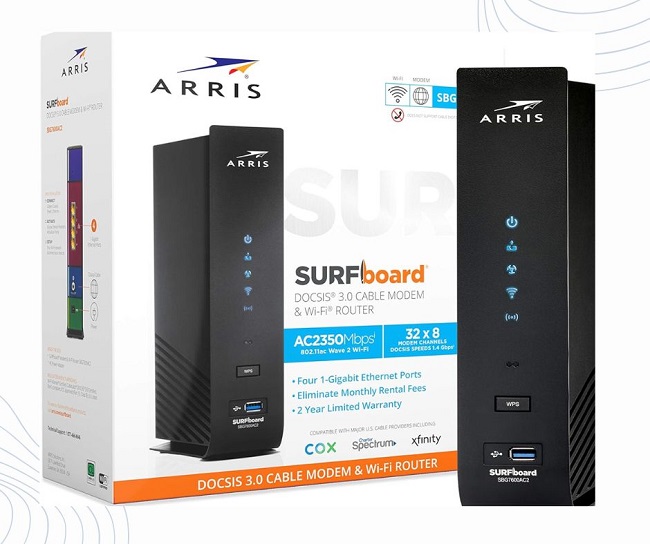 ARRIS SURFboard SBG7600AC2 DOCSIS 3.0 Router